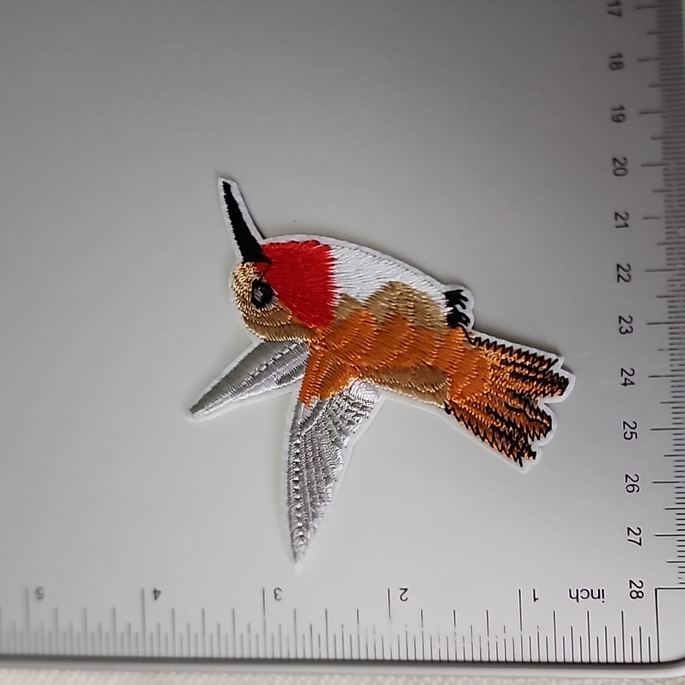 Hummingbird Iron on Patch - Picture 3 of 4